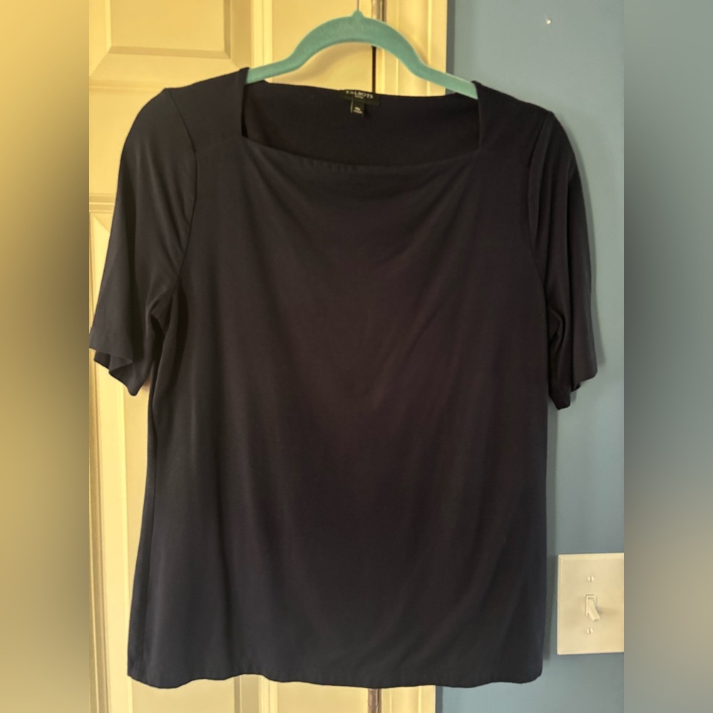 Talbots Classic Navy Blouse